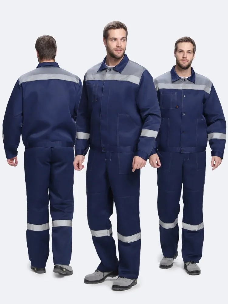 Костюм Лигор-2 СОП (тк.Смесовая,210) п/к, т.синий/серый