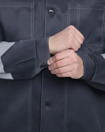 Костюм Лигор-1 СОП (тк.Смесовая,210) брюки, т.серый/красный