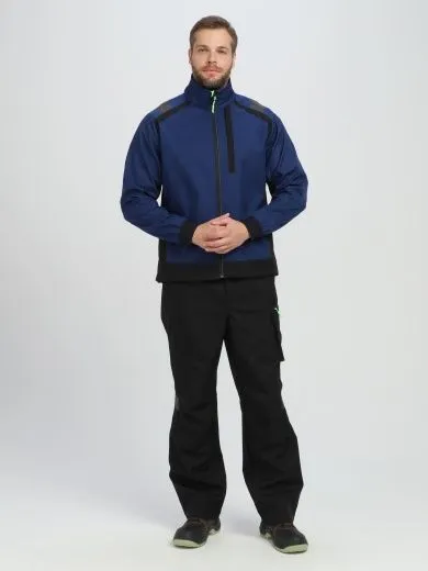 Куртка ProfLine Leader (тк.Софтшел), синий/черный