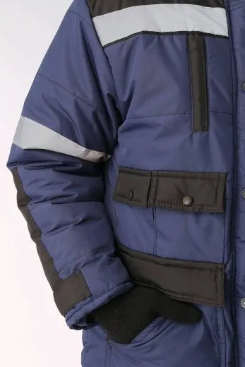 Костюм зимний Беркорт-2 (тк.Таслан,135) п/к, т.синий/черный