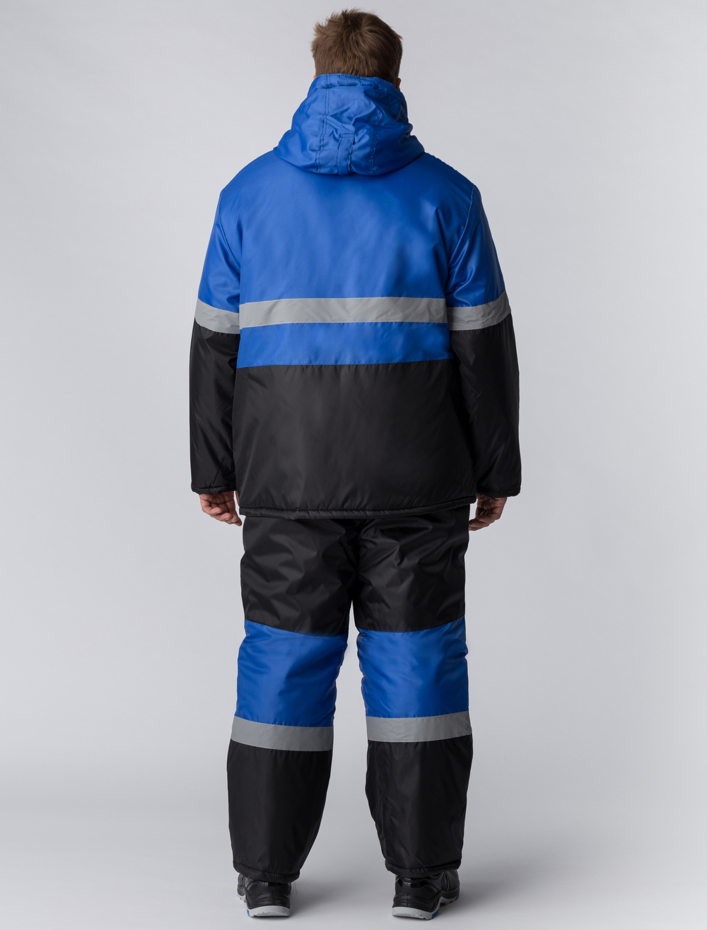 Костюм зимний Мегрес-2 СОП (тк.OxLine,90) п/к, васильковый/черный